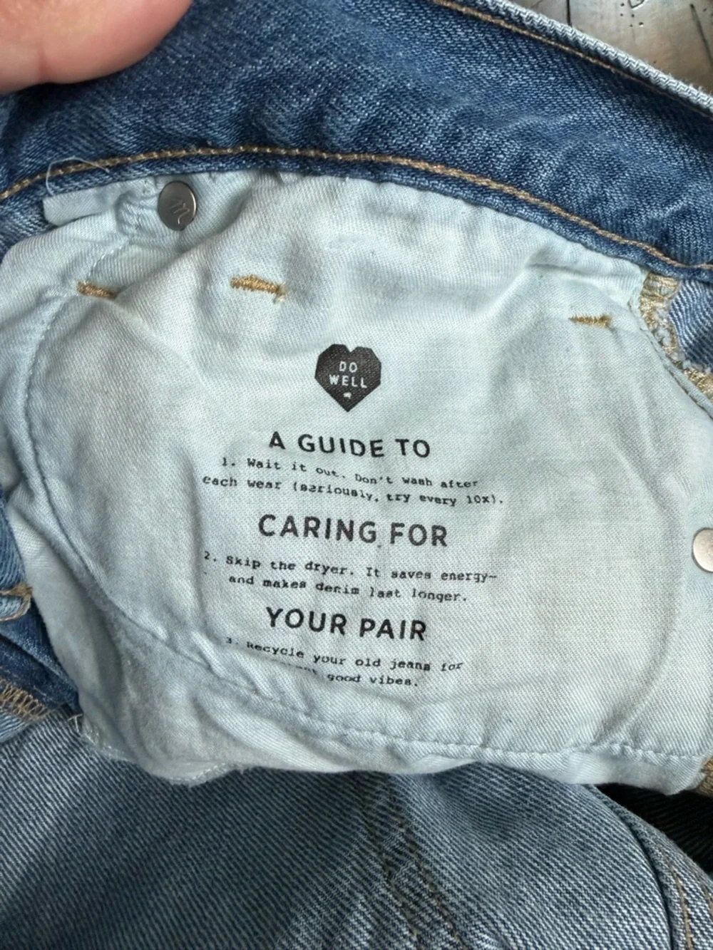Madewell Light Wash Distressed Denim Mini Skirt 30”‎